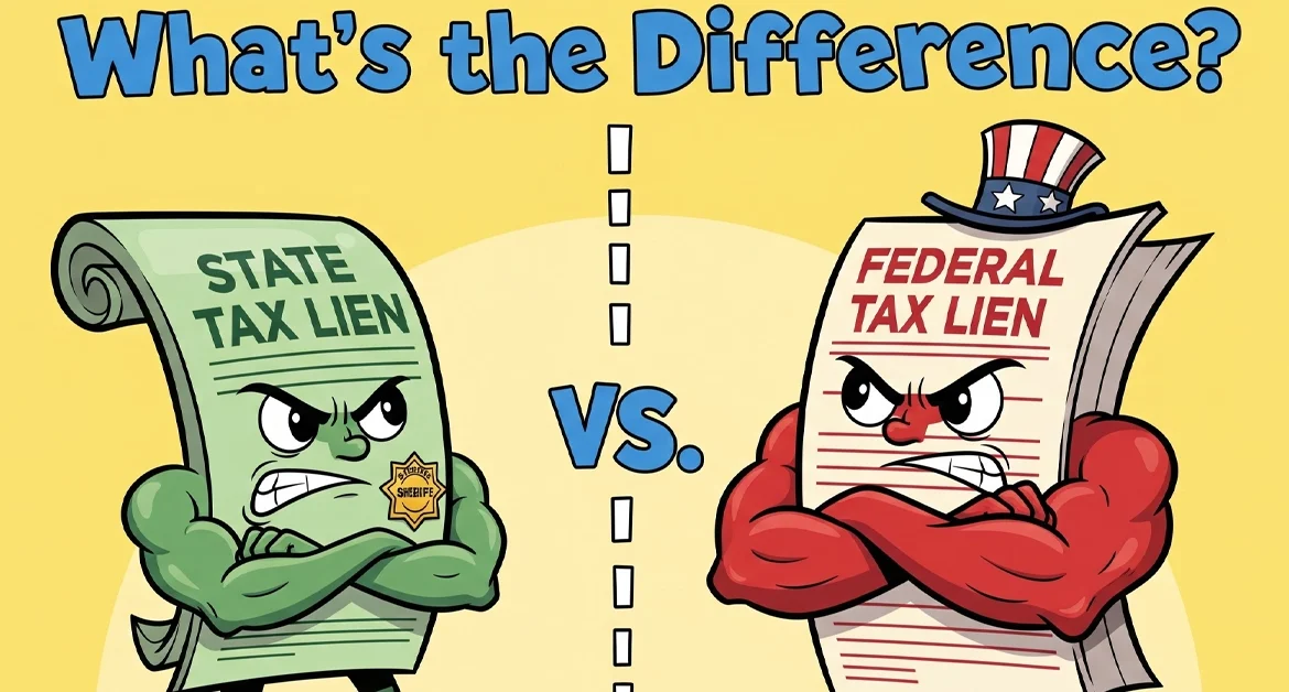 State Tax Liens vs. IRS Tax Liens – What’s the Difference?
